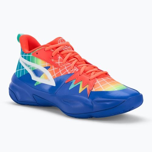 Чоловічі баскетбольні кросівки PUMA Genetics Marcus Smart королівський сапфір/червоний вибух