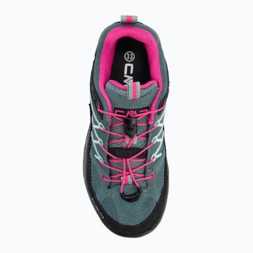 Черевики трекінгові дитячі CMP Rigel Low Wp mineral green / purple fluo