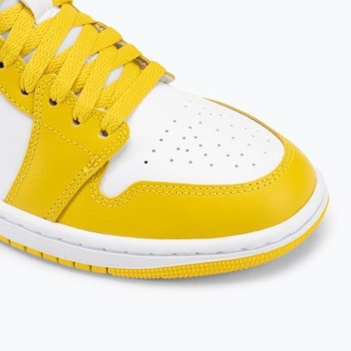 Кросівки жіночі Nike Air Jordan 1 Mid white/black/vivid sulfur