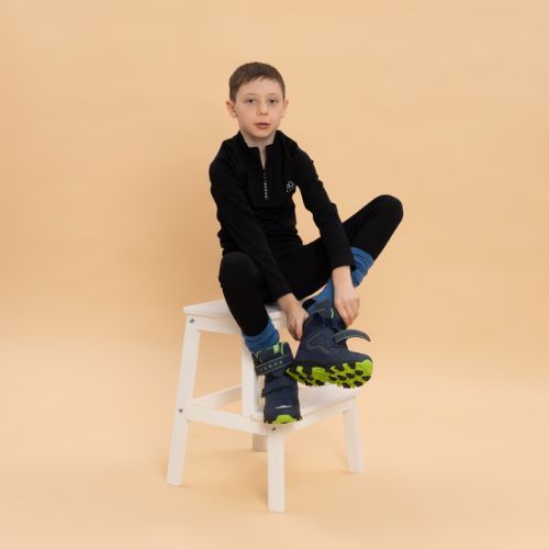 Дитячі снігоступи KADVA Snowey Mid WaterProof темно-синій/зелений