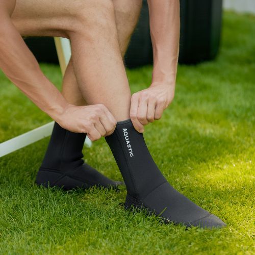 Шкарпетки неопренові AQUASTIC Wintstick Socks 3 мм чорний