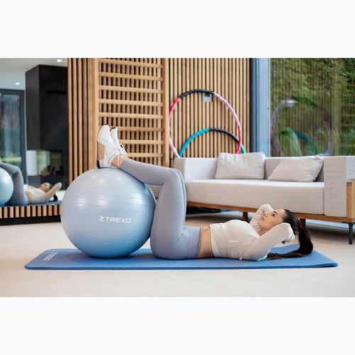 М'яч гімнастичний XTREXO TXO-B4Z008-BL 65 см блакитний