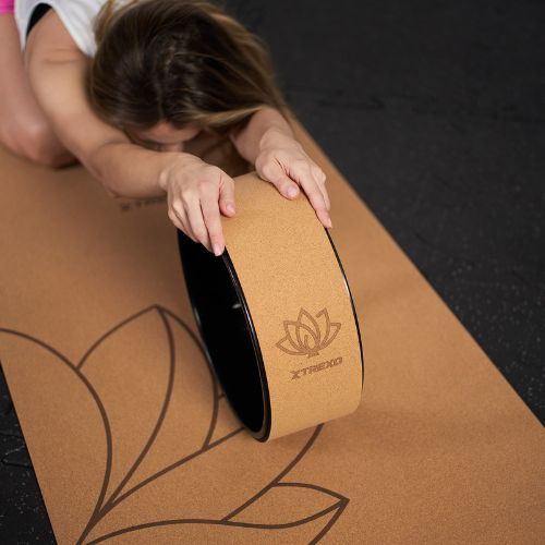 Обруч для йоги XTREXO корковий TXO-B4Z023-NC натуральний