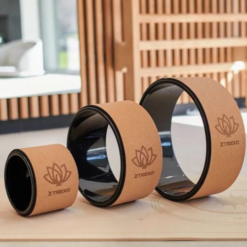 Обруч для йоги XTREXO корковий TXO-B4Z025-NC натуральний