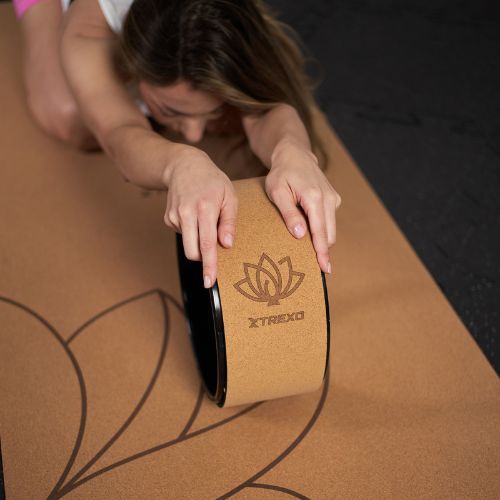Обруч для йоги XTREXO корковий TXO-B4Z024-NC натуральний