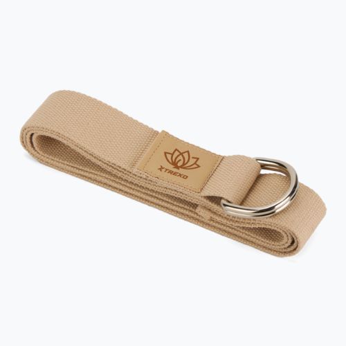 Ремінь для йоги XTREXO TXO-B4Z026-BZ коричневий