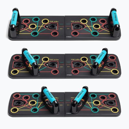 Платформа багатофункційна з ручками i експандером XTREXO складна TXO-B4Z045-BK чорний