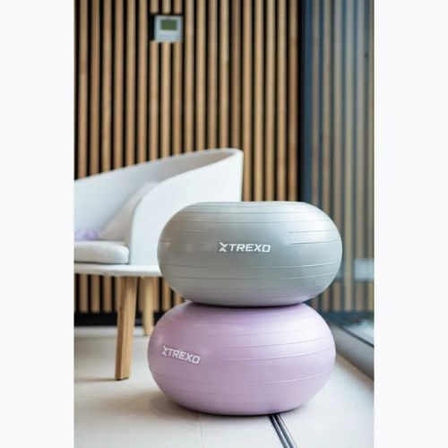 М'яч гімнастичний TREXO Donut TXO-B4Z073-GY 50 см сірий