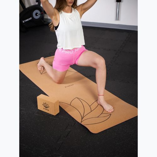 Килимок для йоги XTREXO корковий TXO-B4Z083-NC 6 мм натуральний