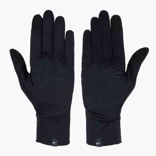 Рукавички для бігу чоловічі Nike Pacer Lightweight RG black/black/silver