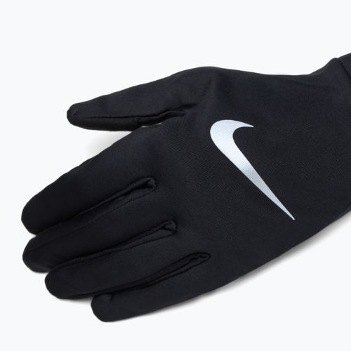 Рукавички для бігу чоловічі Nike Pacer Lightweight RG black/black/silver