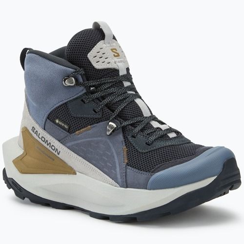 Черевики туристичні чоловічі Salomon Elixir Mid GTX dark navy/grisaille/gray violet