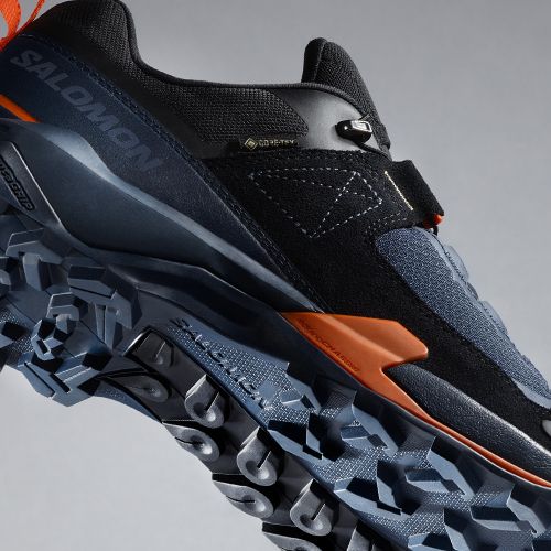 Чоловічі трекінгові черевики Salomon X Ultra Alpine GTX сині ночі/чорні/червоні/помаранчеві