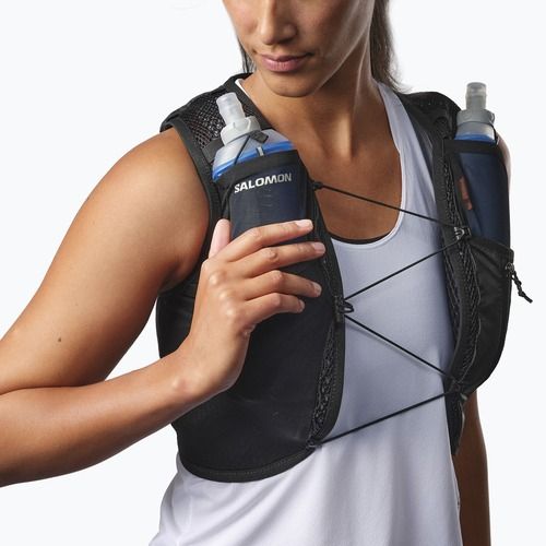 Жіночий біговий жилет Salomon Active Skin 4 чорний/метал