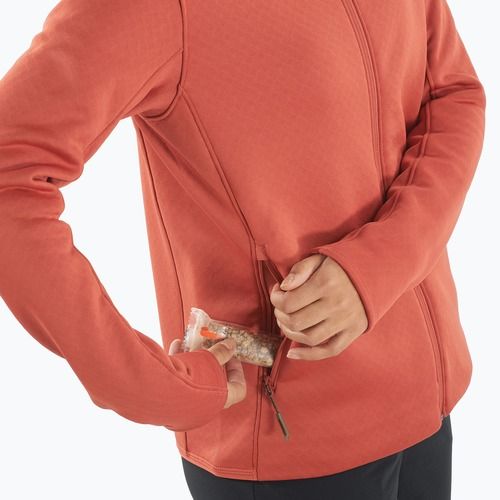 Кофта трекінгова чоловіча Salomon Essential Midwarm Fz tandoori spice