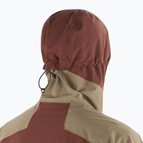 Куртка протидощова чоловіча Salomon Outerpath Pro rum raisin/shitake