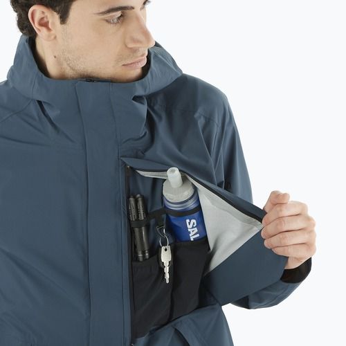 Куртка протидощова чоловіча Salomon Outerpath Pro midnight navy