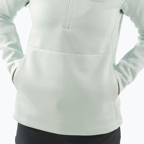 Кофта трекінгова жіноча Salomon Essential Midwarm HZ misty blue