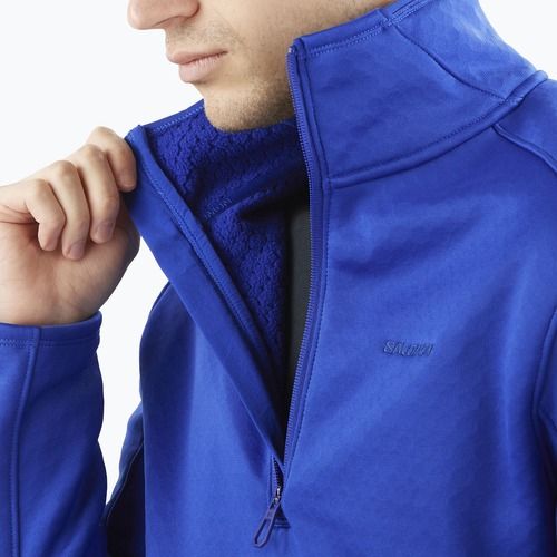 Кофта трекінгова чоловіча Salomon Essential Midwarm HZ surf the web