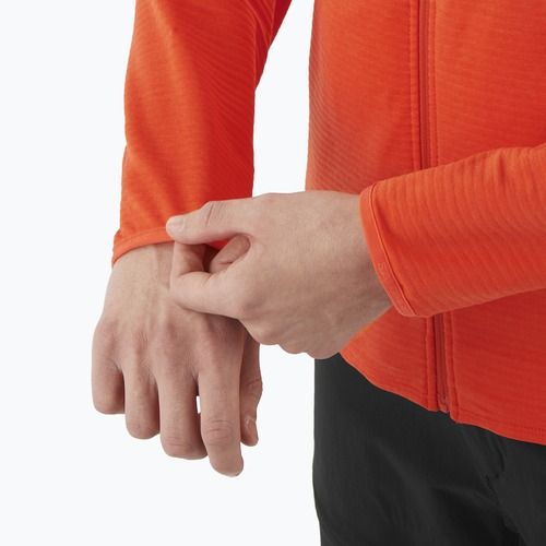 Кофта трекінгова чоловіча Salomon Essential Lightwarm FZ cherry tomato