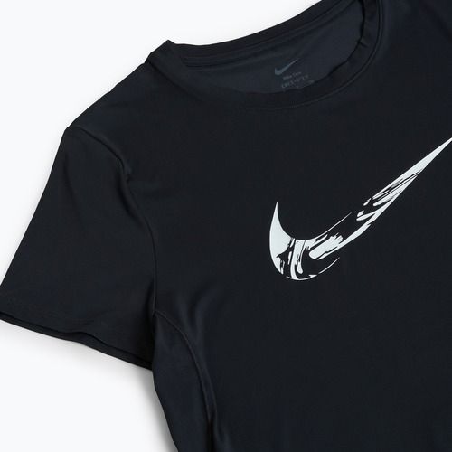 Футболка для бігу жіноча Nike One Dri-Fit black/white