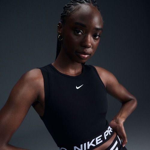 Топ для тренувань жіночий Nike Pro Dri-Fit black/white