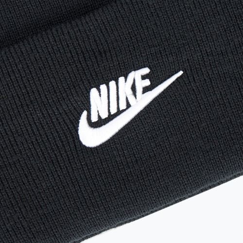 Шапка зимова Nike Peak Futura Beanie black/white