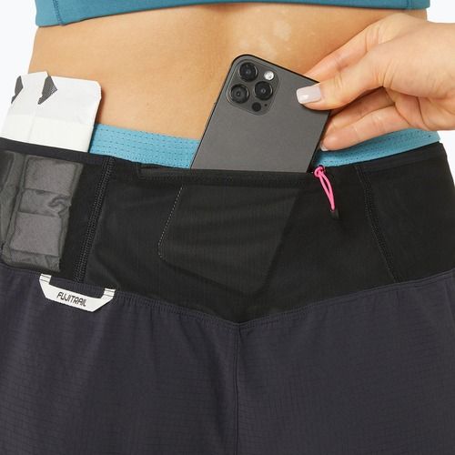 Шорти для бігу жіночі ASICS Fujitrail 2-N-1 performance black/gris blue