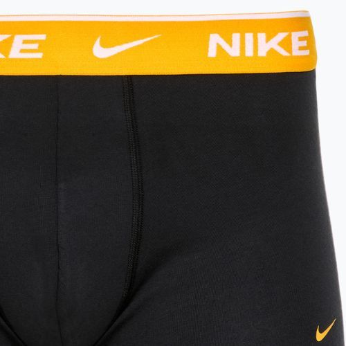 Чоловічі труси-боксери Nike Everyday Cotton Stretch Trunk 3 пари чорний/золотий/гіпермалиновий