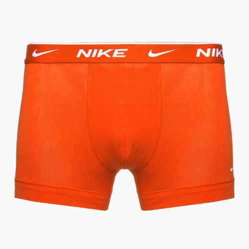 Чоловічі боксерські шорти Nike Everyday Cotton Stretch Trunk 3 пари командні помаранчеві/уні червоні/чорні