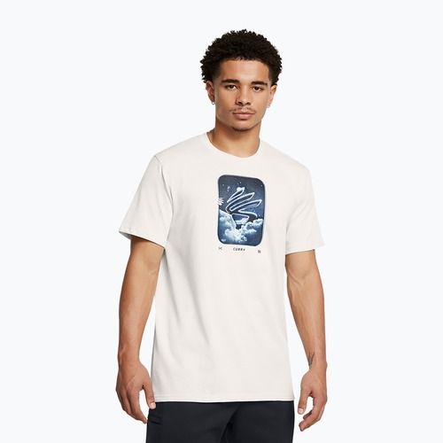 Футболка чоловіча Under Armour Curry Hvyweight Trend white clay/black