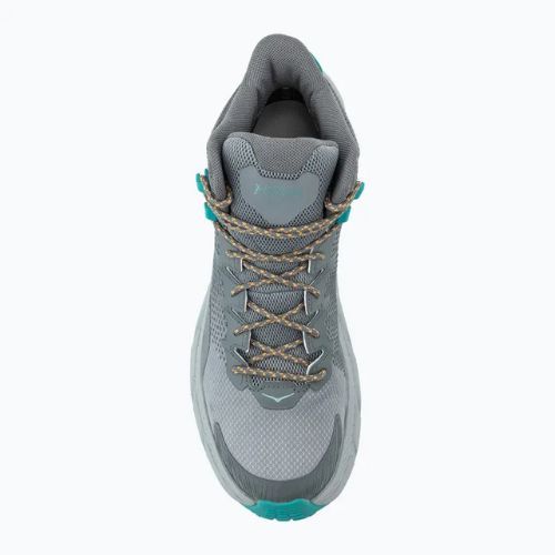 Черевики туристичні чоловічі HOKA Trail Code GTX galactic grey/electric aqua
