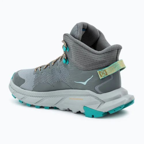 Черевики туристичні чоловічі HOKA Trail Code GTX galactic grey/electric aqua