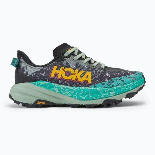 Кросівки для бігу жіночі HOKA Speedgoat 6 black/aloe vera