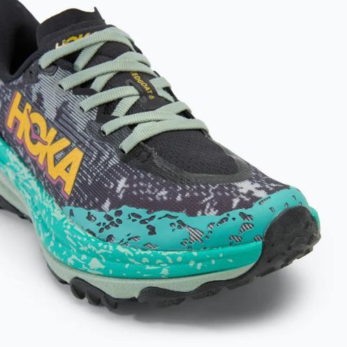 Кросівки для бігу жіночі HOKA Speedgoat 6 black/aloe vera