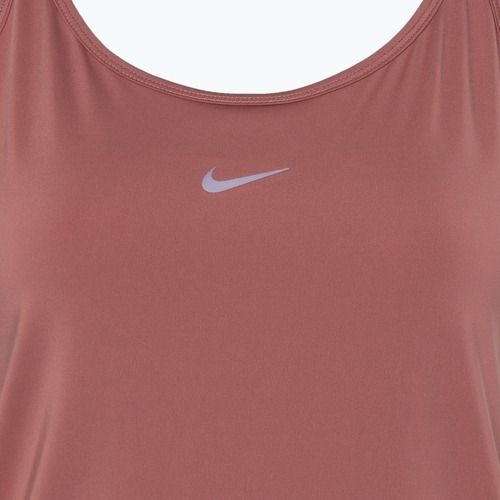 Танк топ для тренувань жіночий Nike One Classic Dri-Fit Strappy canyon pink/black