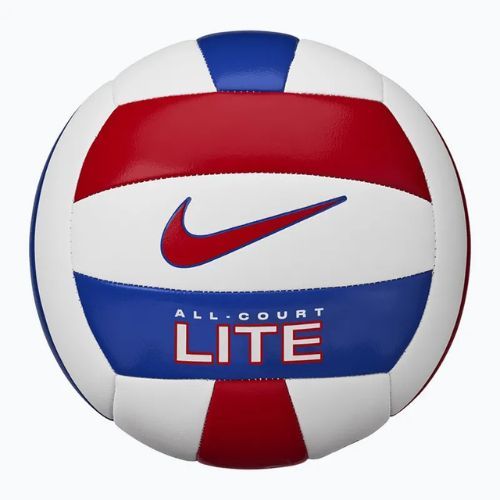 М'яч волейбольний Nike All Court Lite Volleyball white/university red/game royal/university red розмір 5