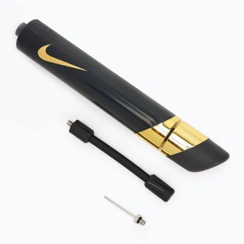 Насос для м'ячів Nike Hyperspeed Ball Pump Swoosh black/metallic gold/metallic gold