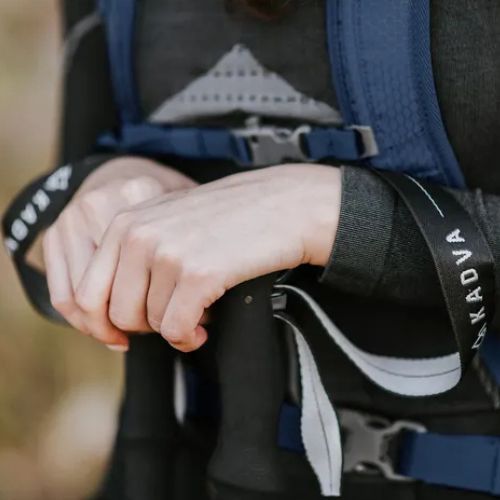Трекінгові палиці KADVA Torre регульовані карбонові сірі
