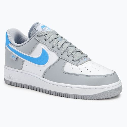 Чоловічі кросівки Nike Air Force 1 '07 Next Nature вовчий сірий / білий / університетський синійбі