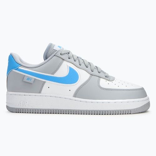 Чоловічі кросівки Nike Air Force 1 '07 Next Nature вовчий сірий / білий / університетський синійбі