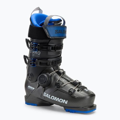 Черевики лижні чоловічі Salomon S/Pro Supra Boa 120 GW beluga met./black/race blue