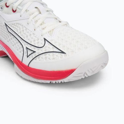 Кросівки тенісні жіночі Mizuno Wave Exceed Tour 5 CC undyed white/quiet shade/opera red