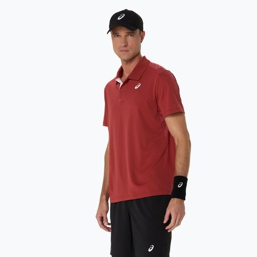 Футболка чоловіча ASICS Court Polo burnt red