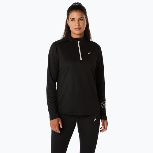 Лонгслів для бігу жіночий ASICS Icon 1/2 Zip LS Top performance black