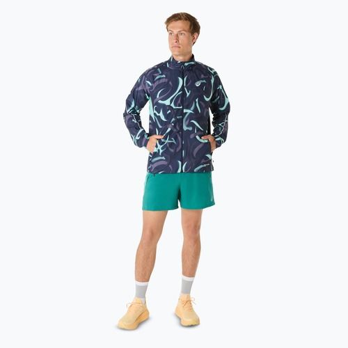 Куртка для бігу чоловіча ASICS Road Lite-Show Packable midnight