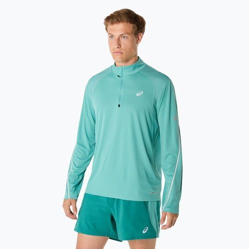 Лонгслів для бігу чоловічий ASICS Road Lite-Show 1/2 Zip light teal