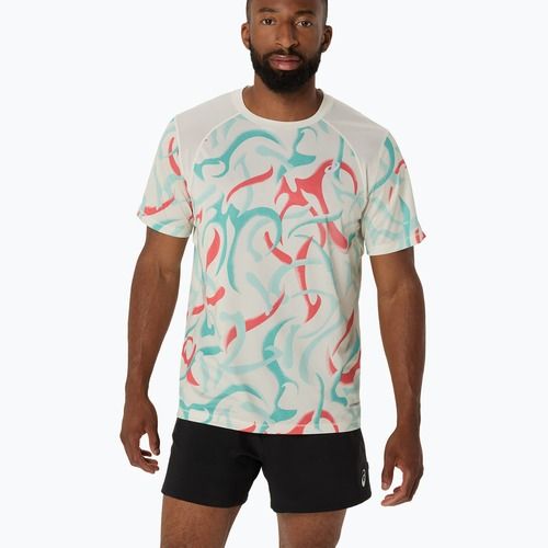 Футболка для бігу чоловіча ASICS Road All Over Print Top birch