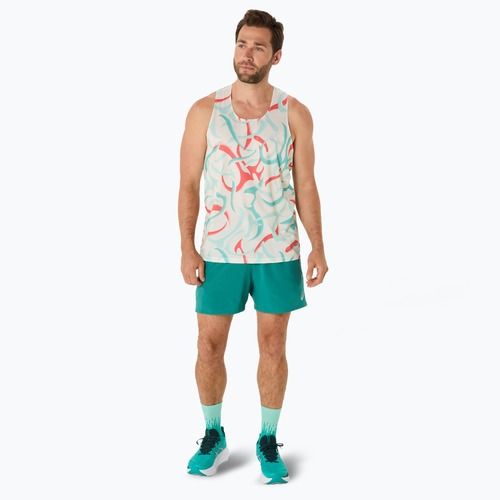 Топ для бігу чоловічий ASICS  Road All Over Print Singlet birch