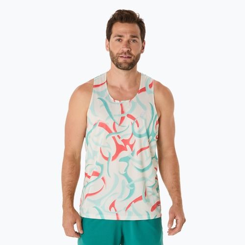 Топ для бігу чоловічий ASICS  Road All Over Print Singlet birch